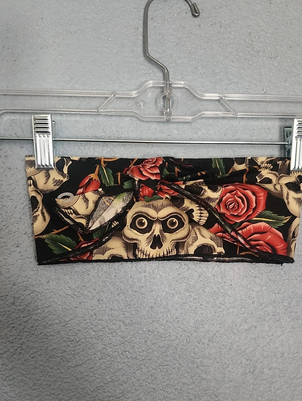 Kids Black Skull & Rose Bandeau Bottom